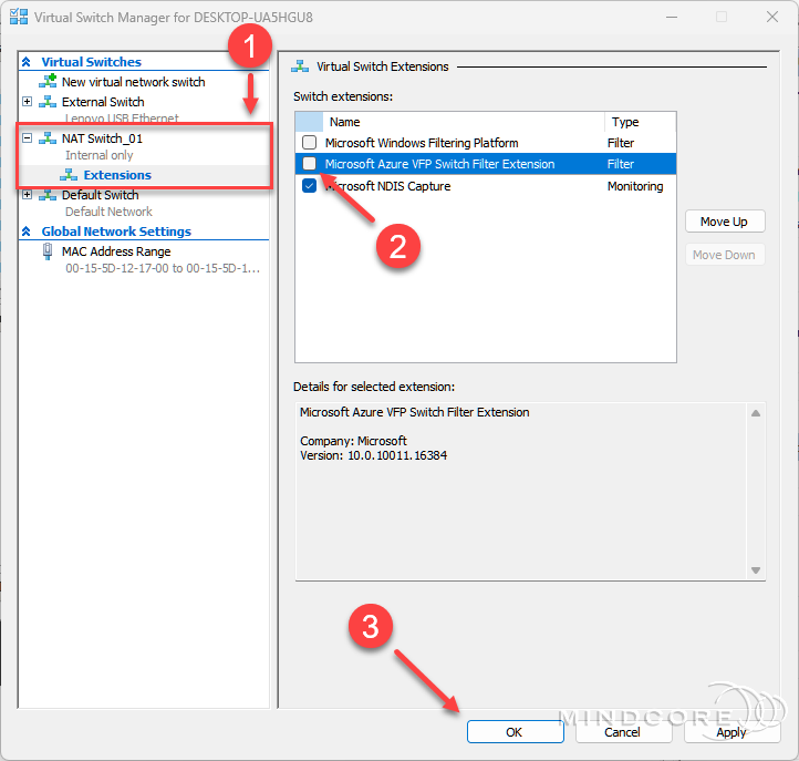 Hyper-V Virtual Switches.