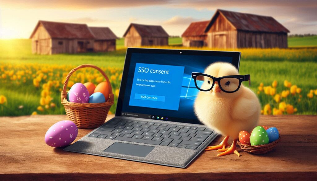SSO consent prompt.