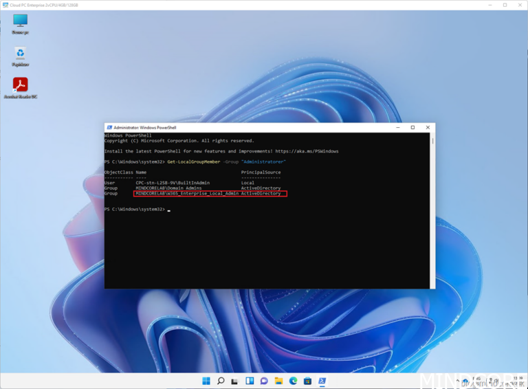 Manage local administrator rights on Windows 365 Cloud PCs. - Mindcore ...