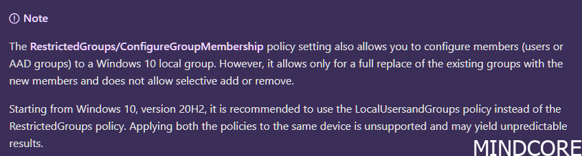 Manage local administrator rights on Windows 365 Cloud PCs. - Mindcore ...