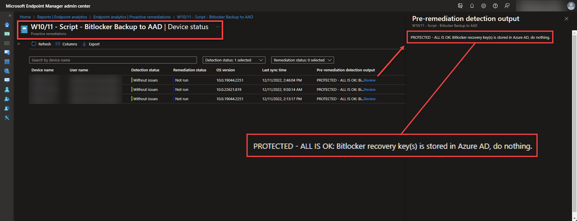 Migrate Bitlocker recovery key(s) to Azure AD - Mindcore Techblog