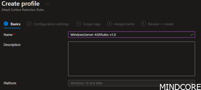 Assign ASR rules to servers through Microsoft Intune Admin Center ...