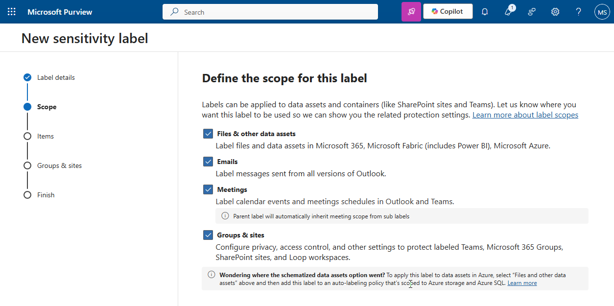 Purview Labels Example Microsoft Purview - Enabling Sensitivity (Purview) Labels for documents ...